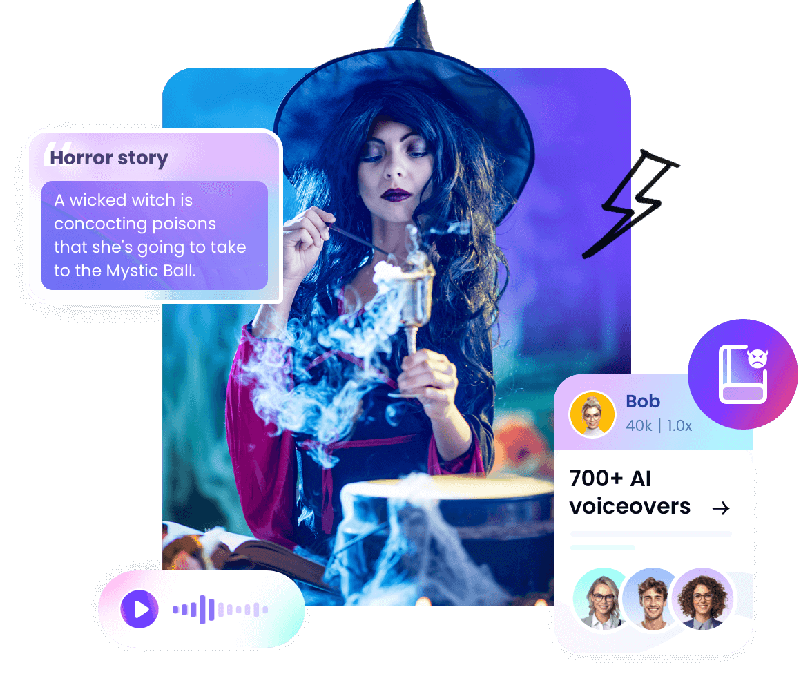 horror story with DupDub AI Creators