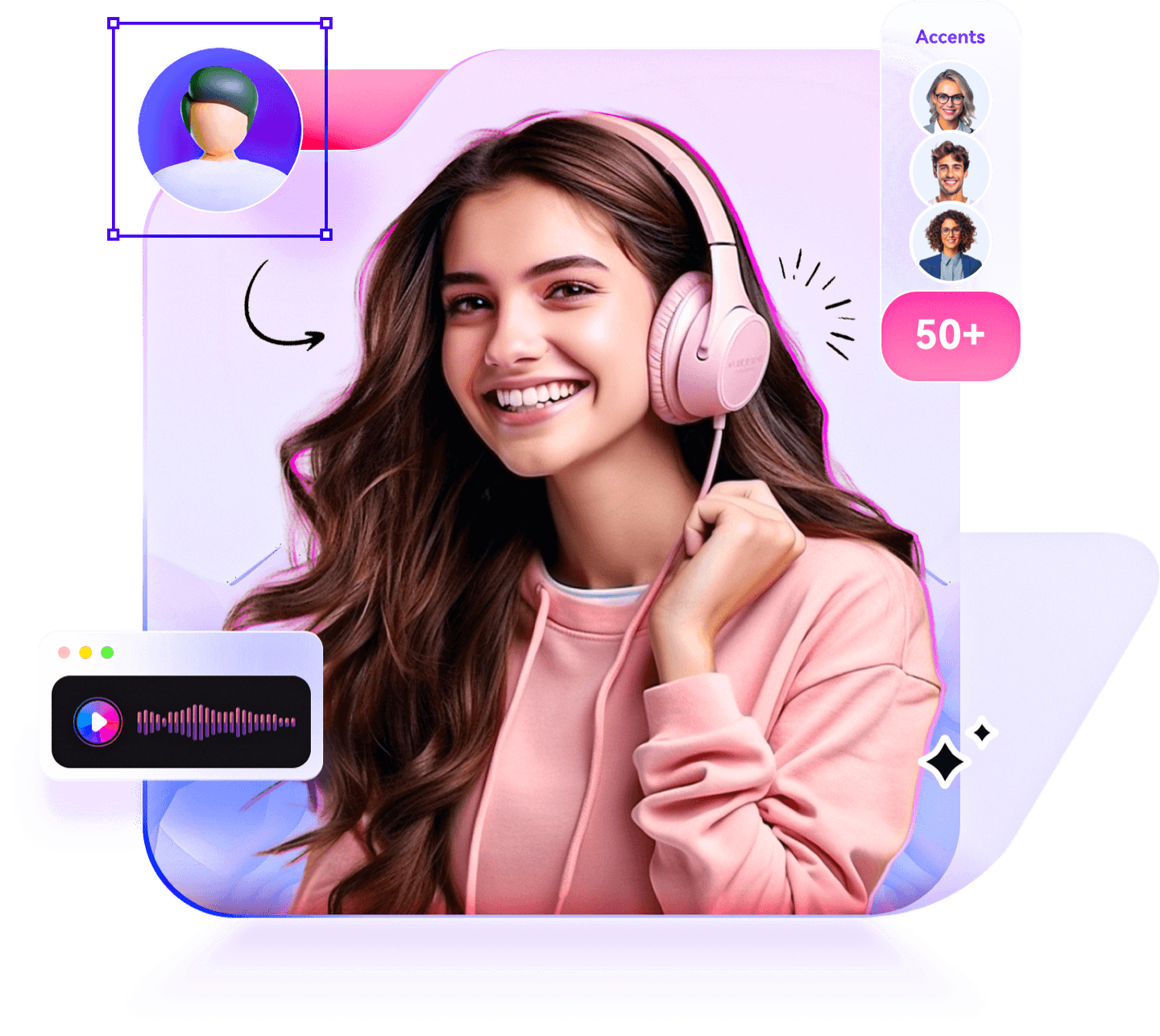 Amplify influence by instant voice cloning