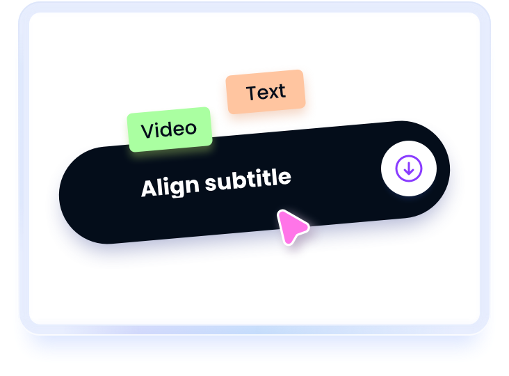 Get aligned subtitles